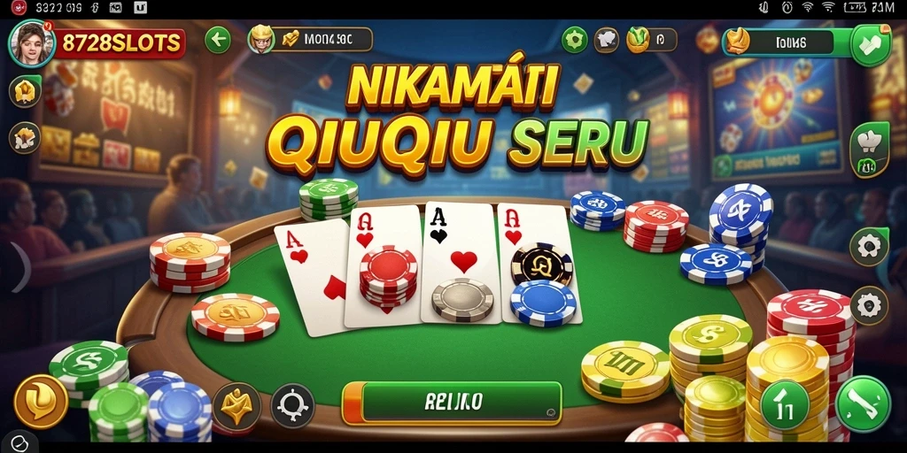 Tampilan gameplay seru dari 8728SLOTS dengan fitur QiuQiu.