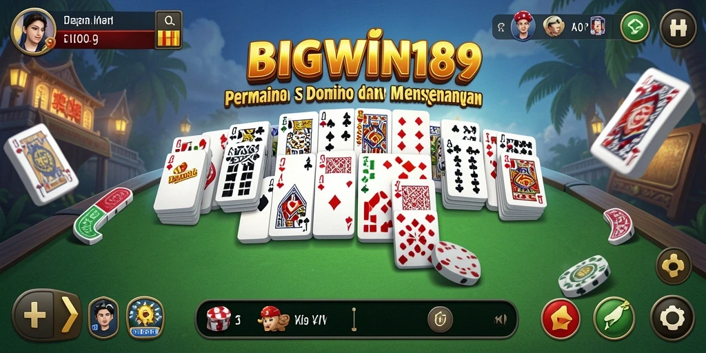 Tampilan gameplay Domino yang seru dan interaktif.