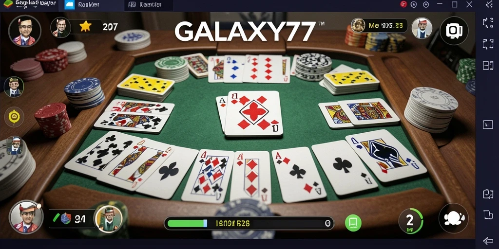 Tampilan gameplay seru dari GALAXY77 yang mengasyikkan.