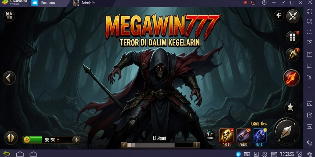 Tangkapan layar MEGAWIN777 menampilkan atmosfer menegangkan dari gameplay Horror.